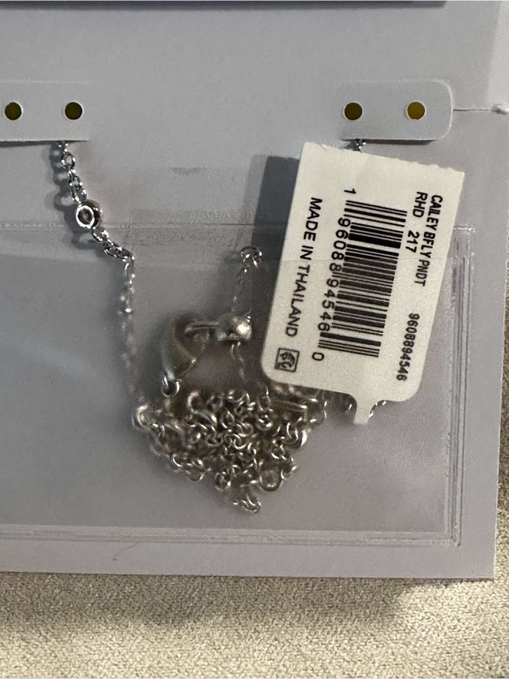 Kendra Scott Cailey Butterfly Silver Short Pendant necklace - Picture 6 of 8